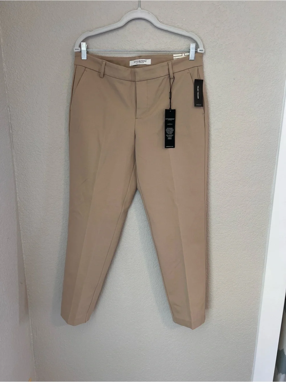 Liverpool Women's Tan Straight-Leg Dress Pants